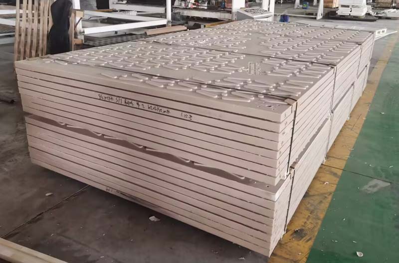 Tan color heavy duty composite trackway mats
