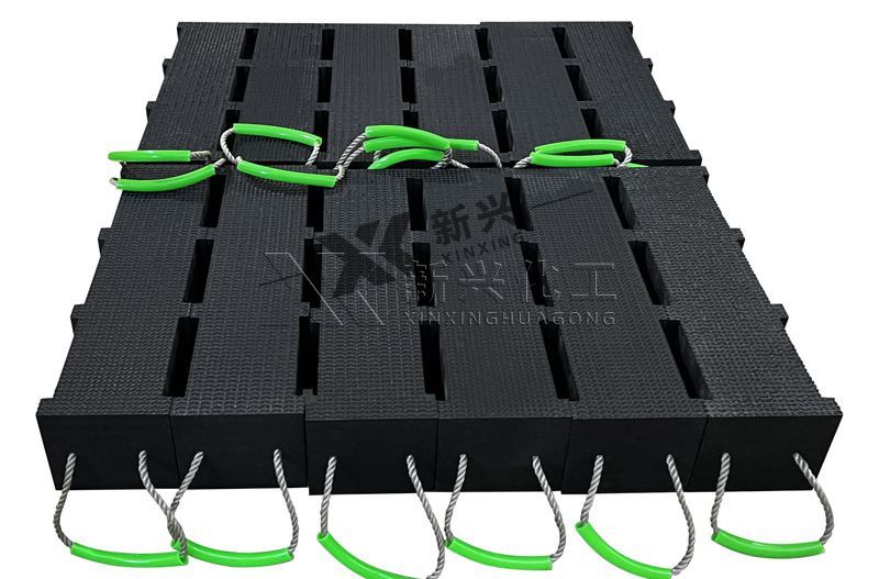 Crane Cribbing Blocks for Outrigger Support